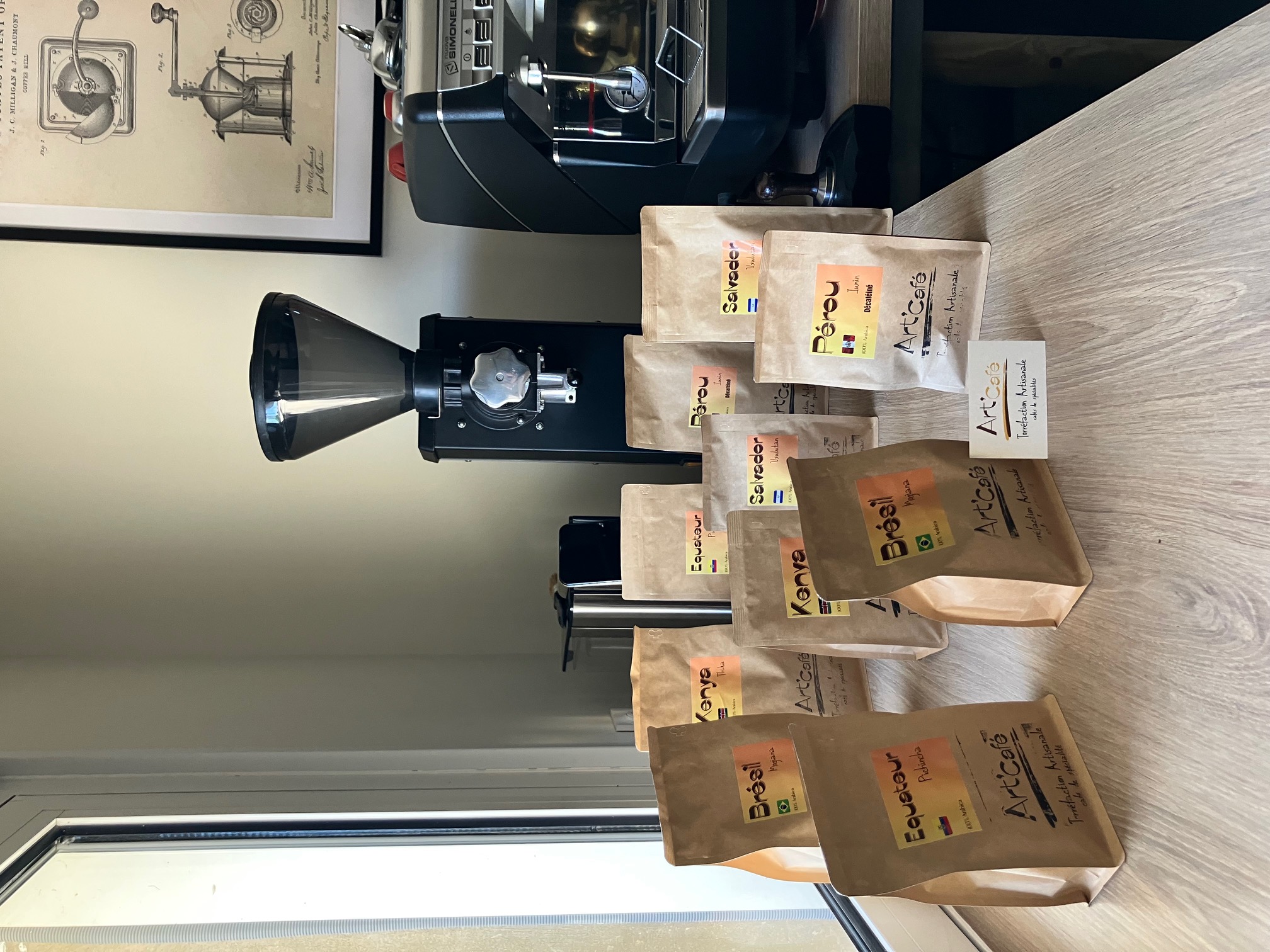 Gamme de cafés Art'Café de différentes origines